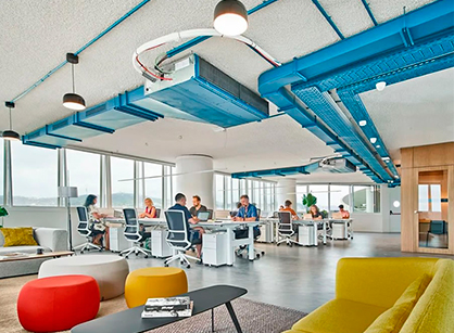 无邪立异迅速的联合办公室装修设计空间是怎样的——Cloudworks